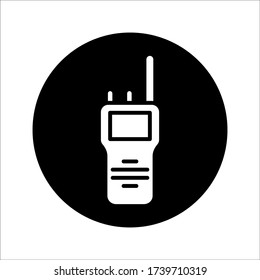 vector illustration of walkie talkie icon on white background