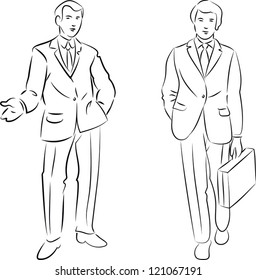 20,492 Man In Suit Sketch Stock Vectors, Images & Vector Art | Shutterstock