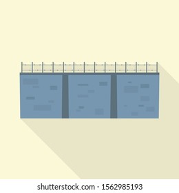 Vector illustration of wall and border sign. Web element of wall and fence stock symbol for web.