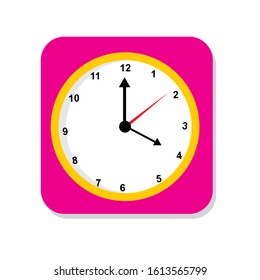 
Vector illustration of wall clock icon