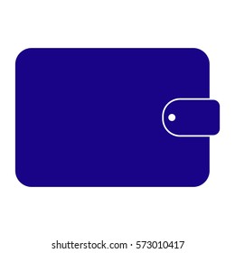 Vector Illustration of Wallet Icon in Blue
