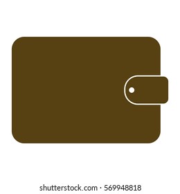 Vector Illustration of Wallet Icon in Brown
