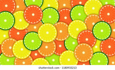 Vector illustration Wallpaper oranges, background