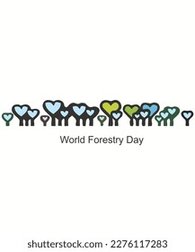 vector illustration wallpaper png cute love tree images words happy World Forestry Day