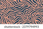 Vector. Vector illustration. Wallpaper for textile and fabric. Repeating monochrome pattern. Map background with topographic contours. Line drawing. Pattern with wavy lines. Background brush pattern.