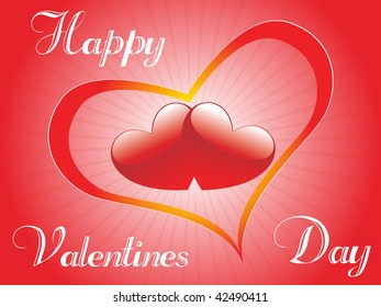 vector illustration of wallpaper for valentine day