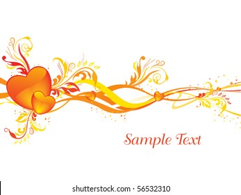 vector illustration of wallpaper for valentine day