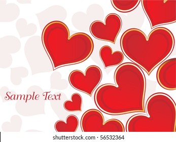 vector illustration of wallpaper for valentine day