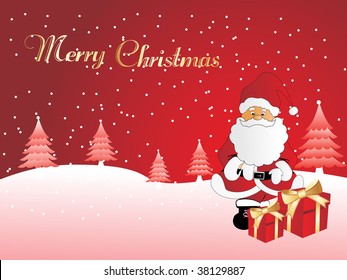 vector illustration of wallpaper for xmas day