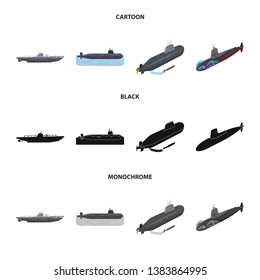 Vector illustration of war  and ship sign. Set of war  and fleet vector icon for stock.