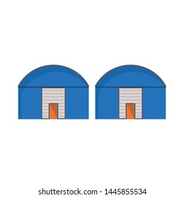 Vector illustration of warehouse and storehouse symbol. Collection of warehouse and factory vector icon for stock.