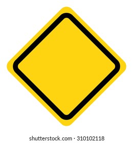Vector illustration of warning sign