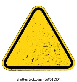 Vector illustration of warning sign