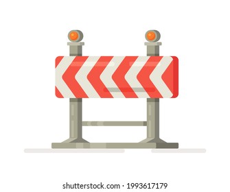 Vector illustration warning sign.Element construction icon set sign for road repair.