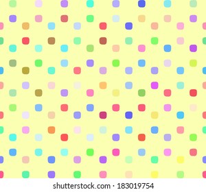 Vector illustration of warped squares, colorful seamless pattern.