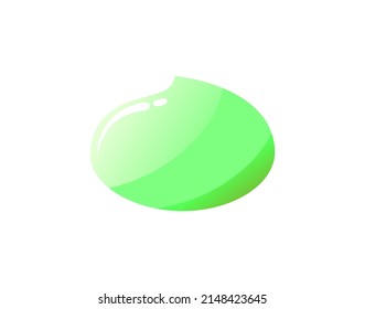 vector illustration of wasabi character design on white background