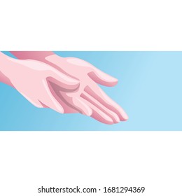 Vector Illustration Of Washing Hands