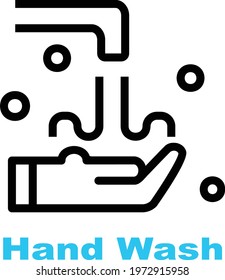 Vector Illustration Of Washing Hands
