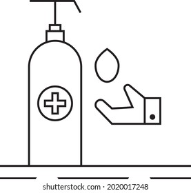 Vector Illustration Of Washing Hands