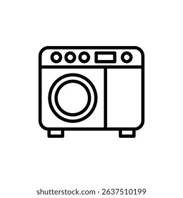 Vector illustration of an Washing Machine isolated on a white background