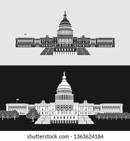 Vector Illustration of Washington Capitol Symbol