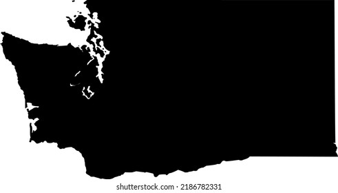 Vector illustration of Washington State map