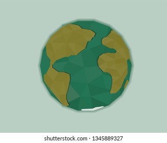 vector illustration of the  waste globe with pollution  for background.