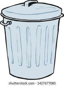 Vector illustration waste icon - trash bin, garbage can