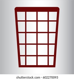 Vektorgrafik von Abfallkörben, Vektorsymbol
