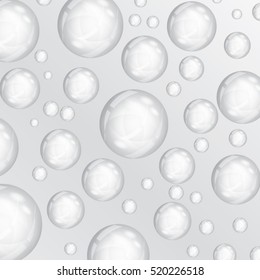 Vector illustration water bubbles.