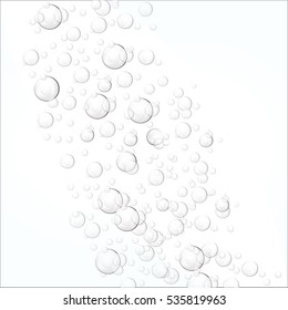 Vector illustration water bubbles.