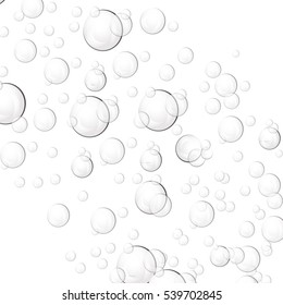 Vector illustration water bubbles.