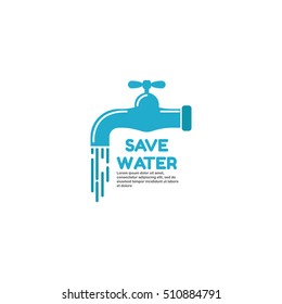 Vector illustration of water conservation