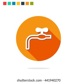 Vector illustration of water crane icon