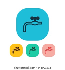 Vector illustration of water crane icon