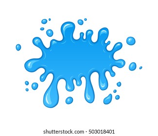 Vector Illustration Water Drips Flowing Blob Stock Vector (Royalty Free ...