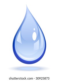 Vector illustration of a water drop