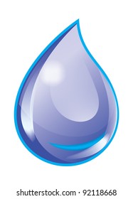 Vector illustration of a water drop