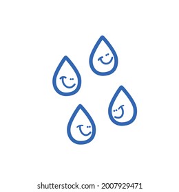 vector illustration water drop aqua sign icon liquid symbol blue nature clean rain graphic design business fresh wet logo eco energy cool texture mineral spring clear color white wave abstract 