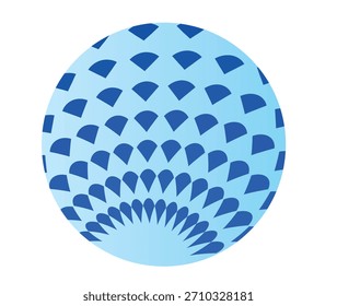 Vector illustration of a water droplet. Simple water droplet vector logo. Water vector logo. Blue water droplet