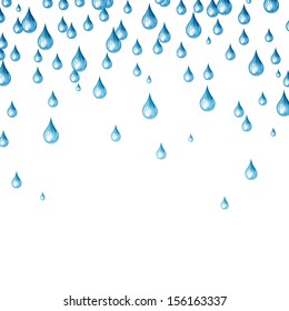 Vector Illustration of Water Drops