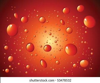 Vector illustration of water drops