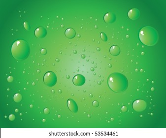Vector illustration of water drops background