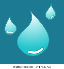 Vector illustration of water element