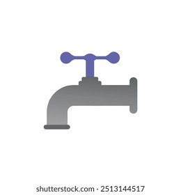 vector illustration of water faucet