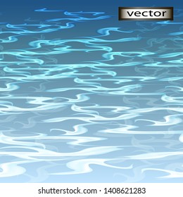 vector illustration of water glare of light on waves
