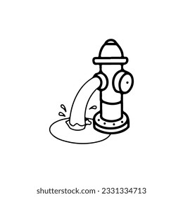 vector illustration of a water hydrant
