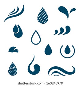 Vector Illustration of Water Icons