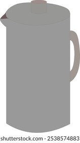 Vector illustration of a water jug isolated on white.plastic jug flat icon.plastic jug flat symbol design 