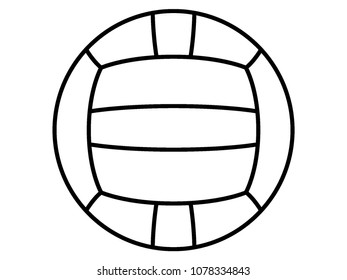 Vector illustration of a Water polo Ball